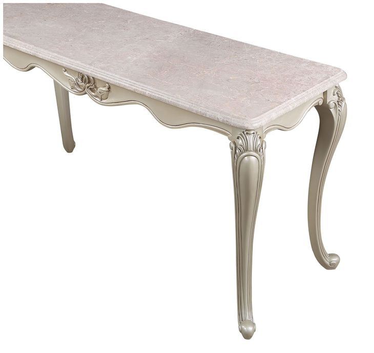 Monique Beige Rectangular Console Table