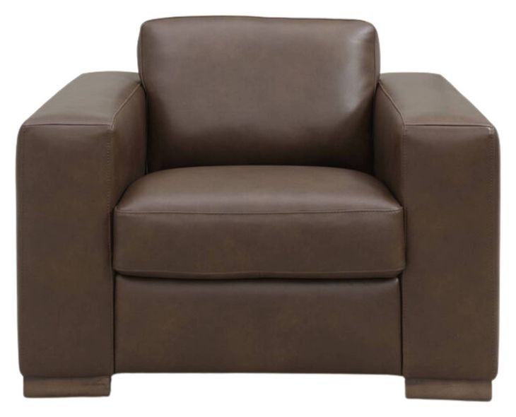 Inglewood Vintage Brown Cigar Leather Upholstered Accent Chair