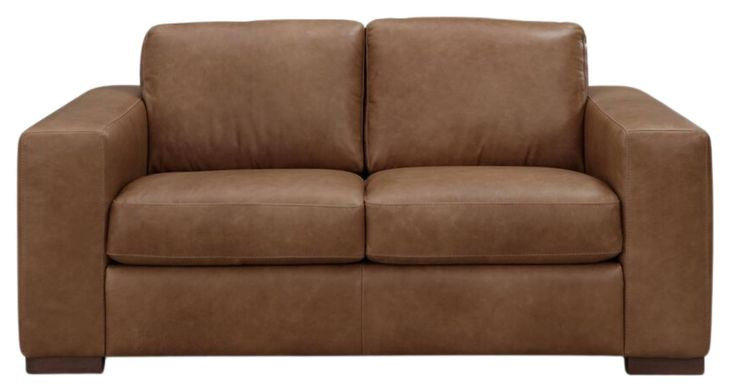 Inglewood Vintage Brown Derby Leather 64" Loveseat