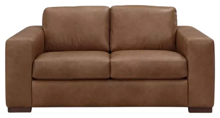 Inglewood Vintage Brown Derby Leather 64" Loveseat