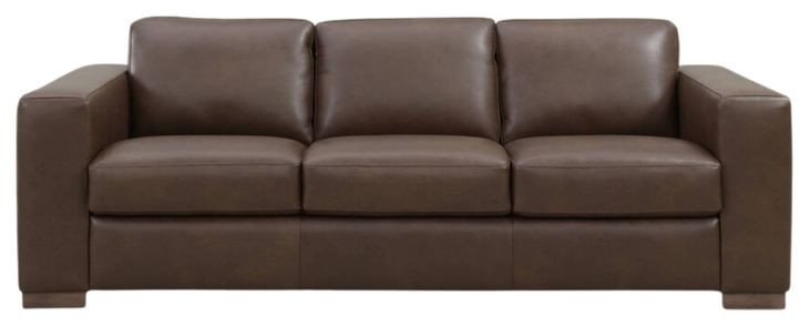 Inglewood Vintage Brown Cigar Leather 92" Sofa