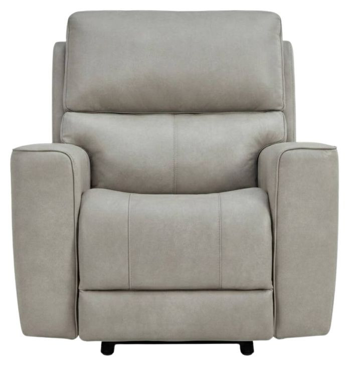 Laredo Cement Leather Zero Gravity Glider Power Recliner with Power Headrest and USB Charging