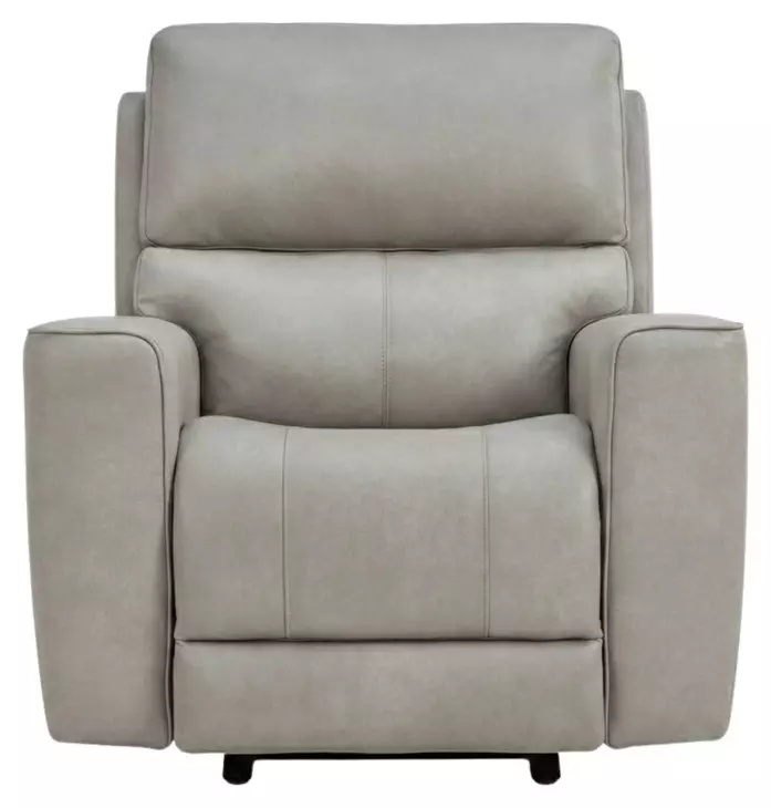 Laredo Cement Leather Zero Gravity Glider Power Recliner with Power Headrest and USB Charging
