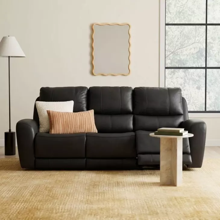 Bel Vista Black Leather Zero Gravity Power Reclining Living Room Set