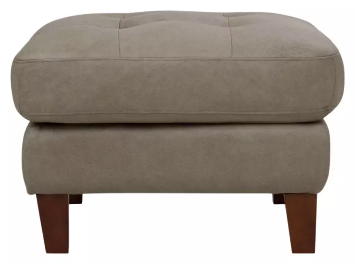 Emerson Green Pea Leather Upholstered Rectangular Ottoman