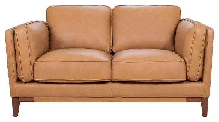 Pendry Carmel Saddle Leather 68" Loveseat