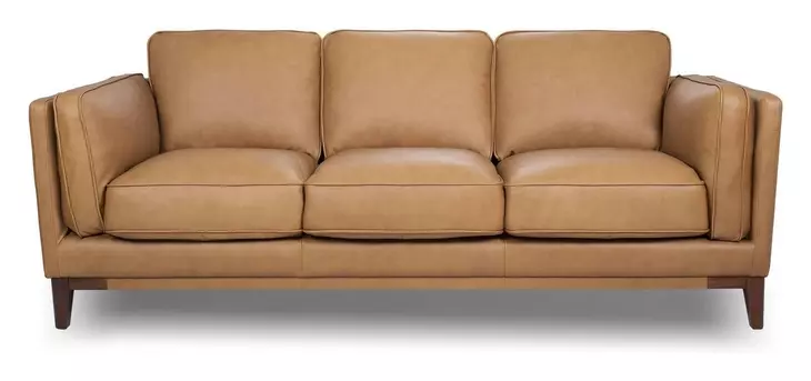 Pendry Carmel Saddle Leather 92" Sofa
