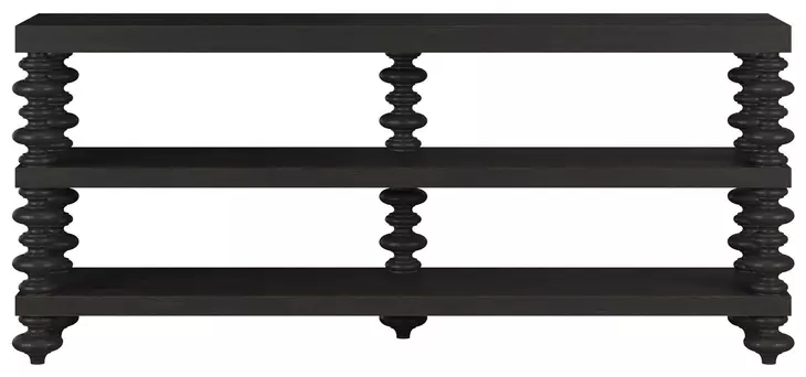 Atrium Black Rectangular Console Table