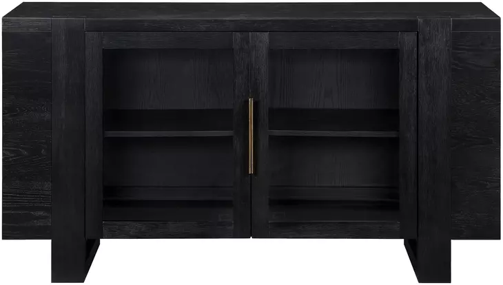 Reid Black 2 Door Server with USB Charging