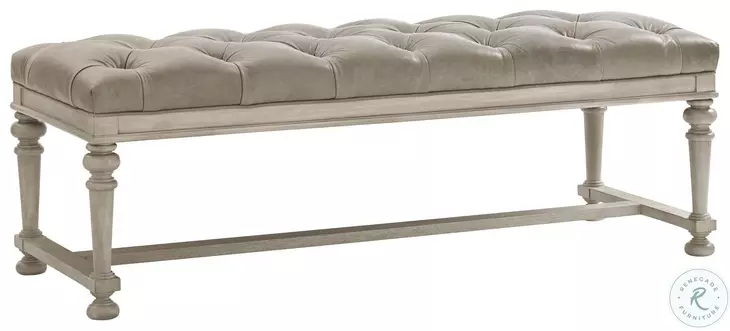 Oyster Bay Bellport Leather Bench