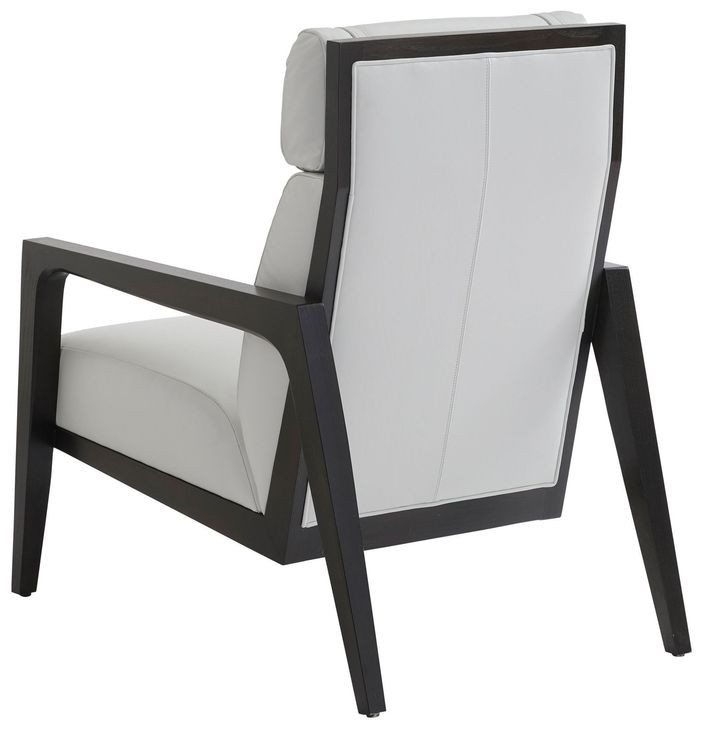 Palm Desert White Leather Upholstered Covina Accent Chair