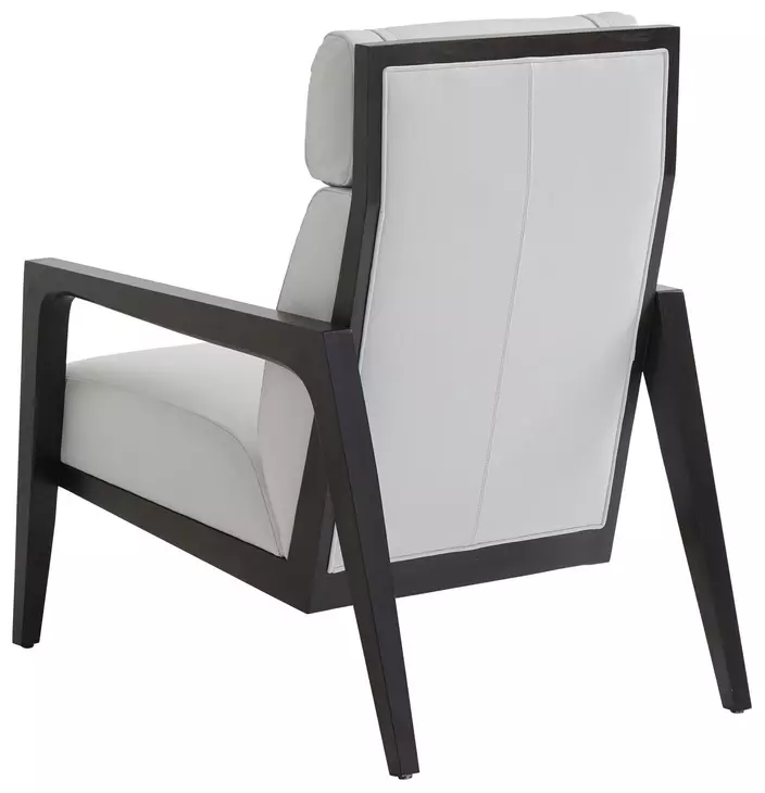 Palm Desert White Leather Upholstered Covina Accent Chair