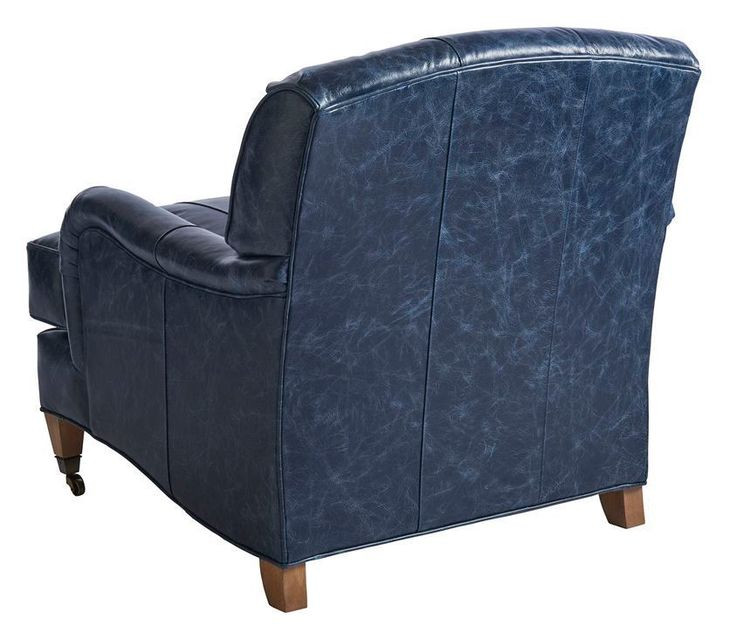 Sydney Blue Leather Upholstered Chair
