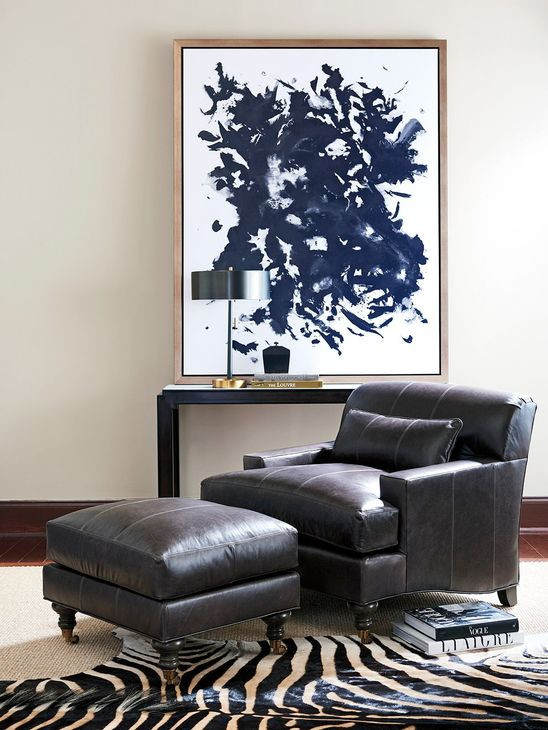 Oxford Brown Leather Upholstered Chair