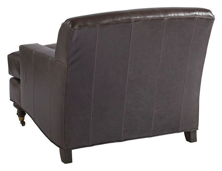 Oxford Brown Leather Upholstered Chair