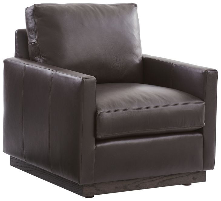 Meadow View Brown Leather Upholstered Chair