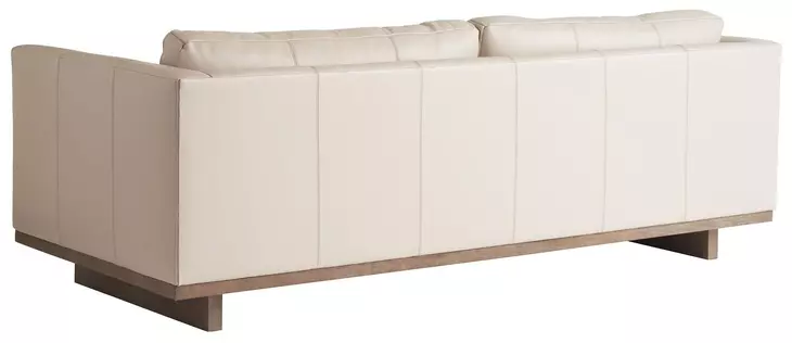 Sunset Key Cream Leather Brixton Living Room Set