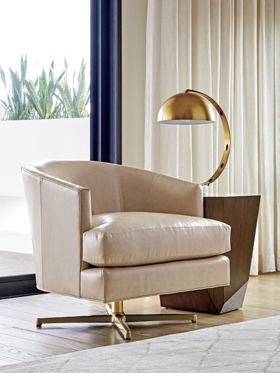 Graves Leather Swivel Chair