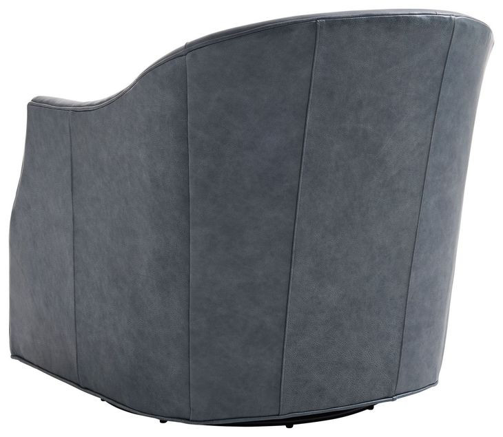 Escala Ariana Gray Leather Upholstered Escala Ariana Swivel Chair