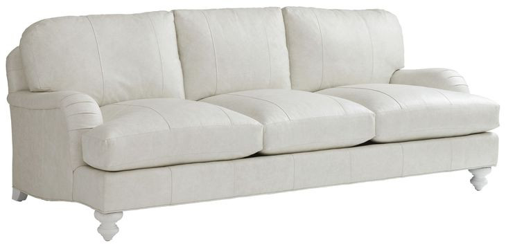Ocean Breeze White Leather Gilmore Living Room Set