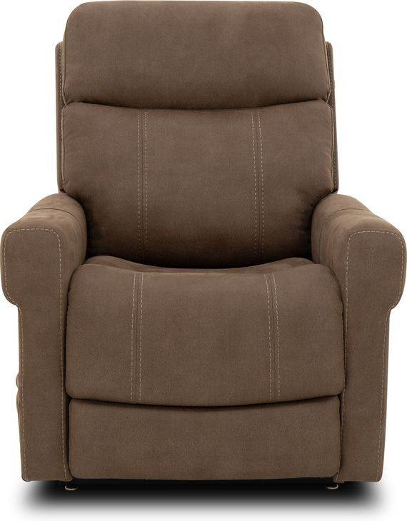 Lloyd Stonewash Granite Performance Fabric Power Lift Recliner with Power Lumbar and USB Charging