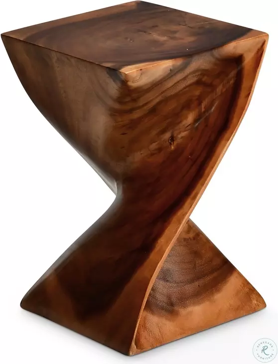 Paloma Natural Wood Glaze Accent Side Table