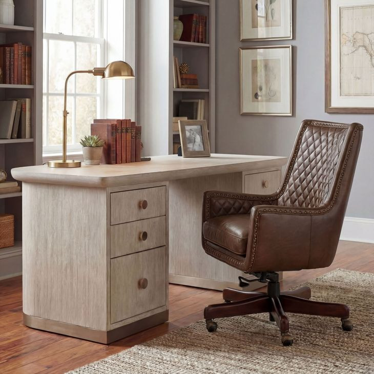 Kent Dark Wood Executive Swivel Tilt Chair