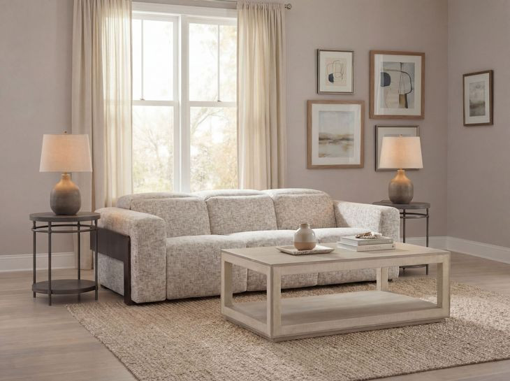 Atlas Odyssey Frost Power Sofa with Power Headrest