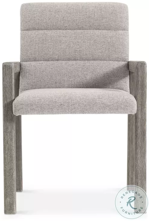 Monolith Beige Performance Fabric Arm Chair Set of 2