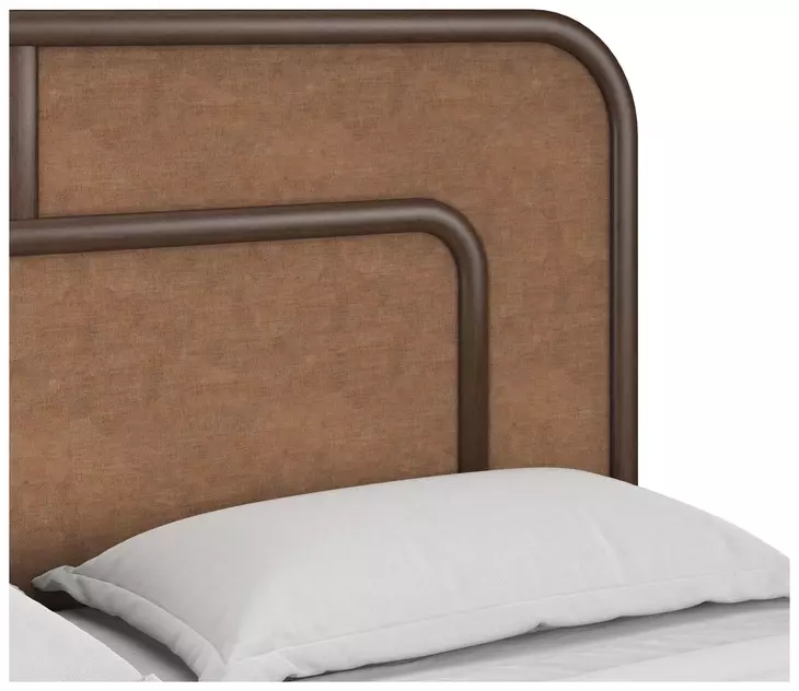Verge Handcrafted Walnut Queen Woven Panel Bed