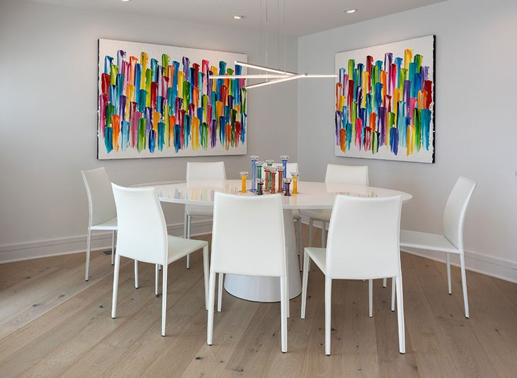 Jefferson White Lacquer 86" Oval Dining Table