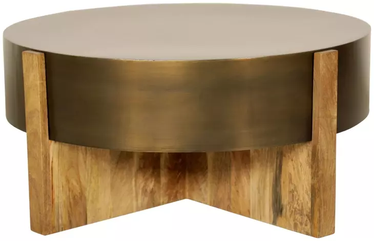 Aspen Barton Bronze Round Cocktail Table