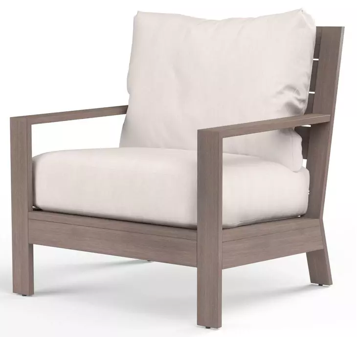 Laguna Canvas Natural Upholstered Outdoor Club Chair
