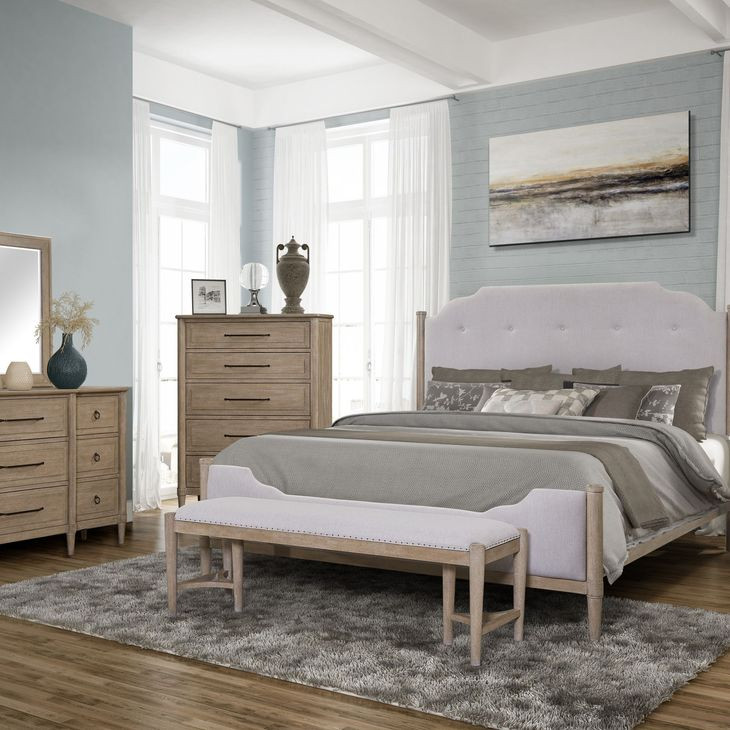 Wilmington Sand Rectangle Wood Mirror