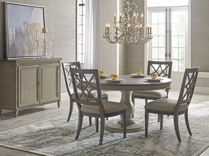 Savona Versaille Painted Upholstered Genieve Side Chair Set of 2