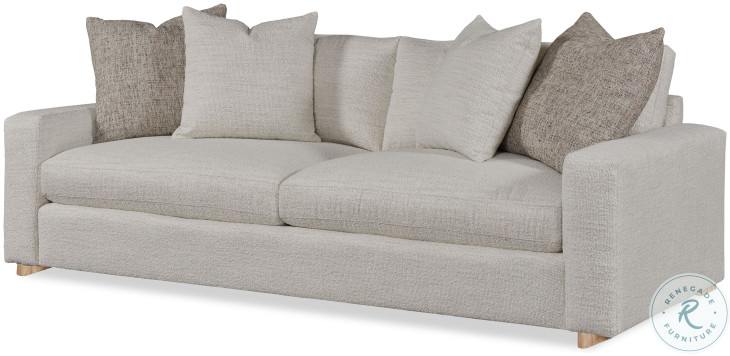 Great Room Off White 93" Sofa with Runner Base
