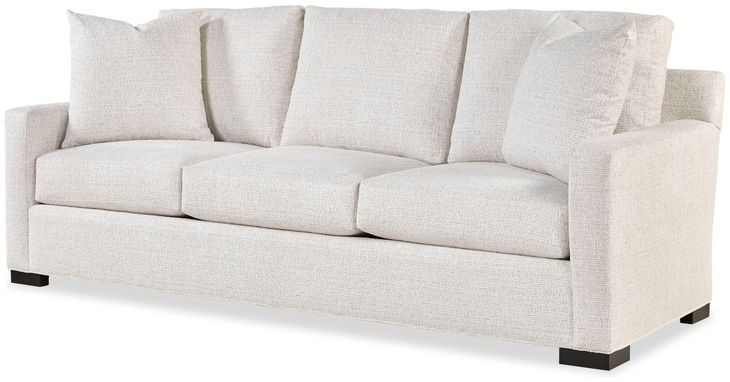 Cornerstone Beige 93" Sofa with Throw Pillows
