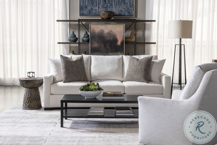 Cornerstone Off White 93" Sofa with 2 Pillows