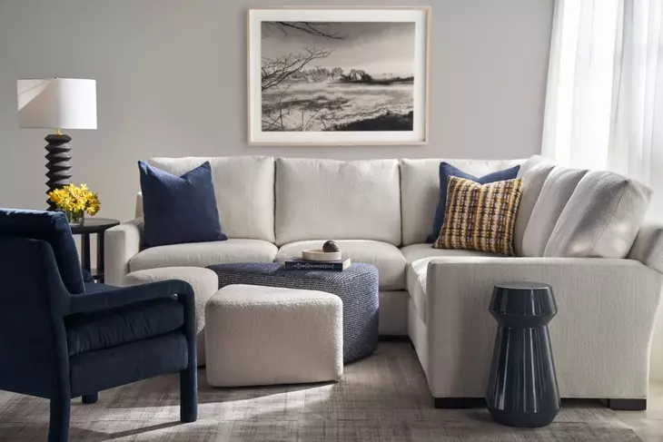 Cornerstone Beige Weltless Sectional