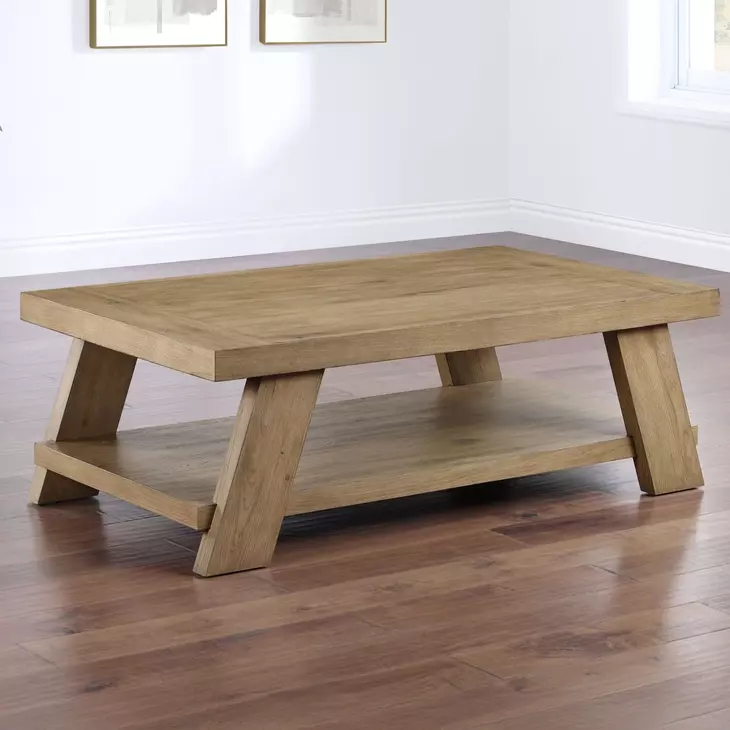 Orinda Brown Rectangular Coffee Table