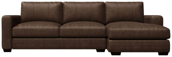 Dawkins Brown Leather Modular Sectional