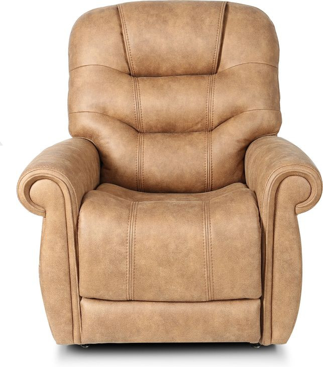 Lucas Canyon Silt Performance Fabric Power Lift Recliner with USB Charging and 3 Zone Heat