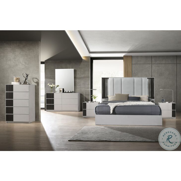 Lucia Gray Dresser And Mirror From JNM Coleman Furniture