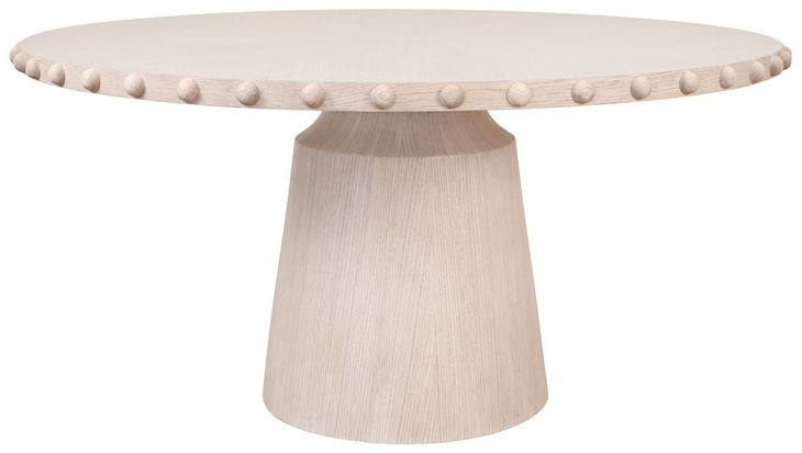 Lucian White Oak 62" Round Dining Table