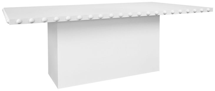 Lucian White 86" Rectangular Dining Table