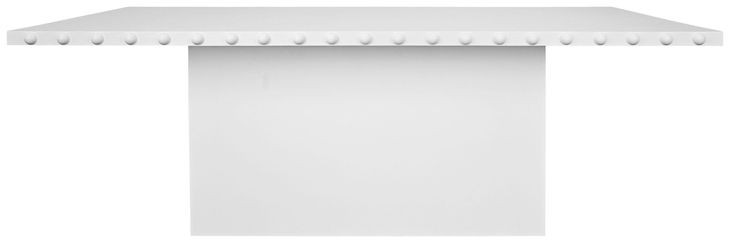 Lucian White 86" Rectangular Dining Table