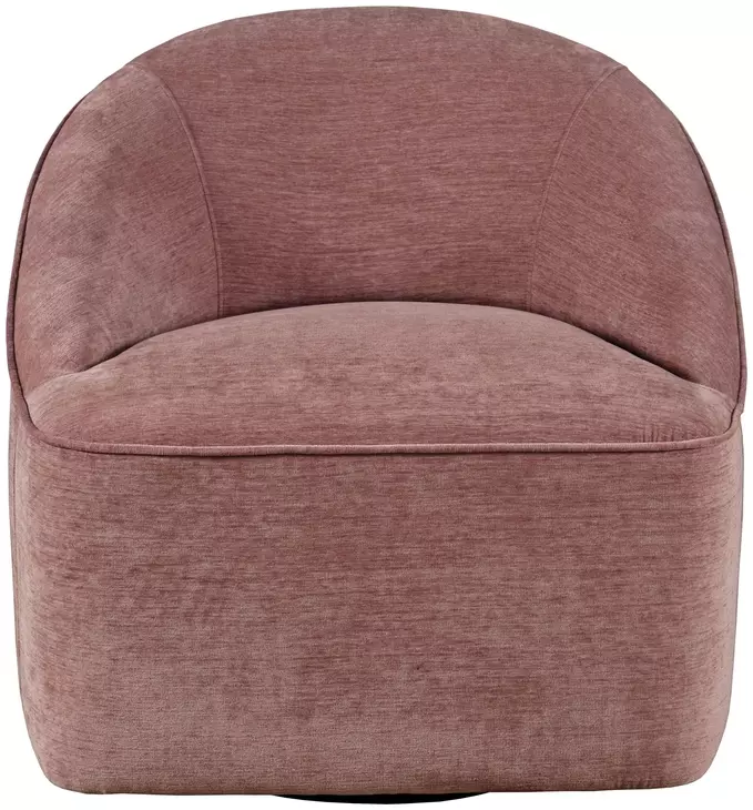Lulu Red Upholstered 360 Swivel Accent Chair