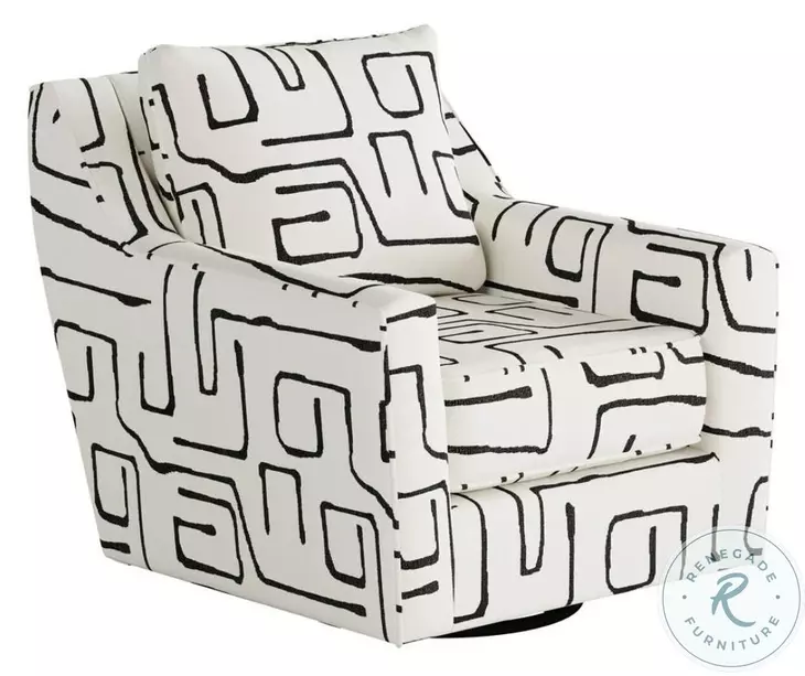 Fossil Ebony Slope Track Arms Swivel Glider