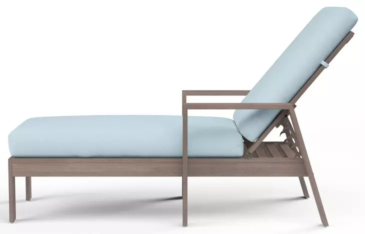 Laguna Canvas Skyline 77" Outdoor Chaise Lounge