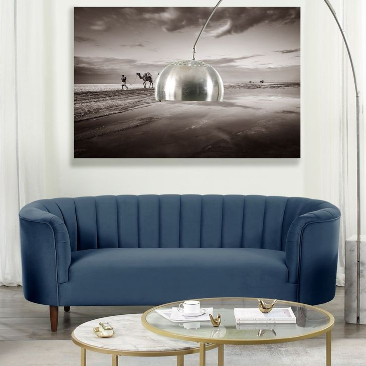 Millephri Blue 81" Sofa